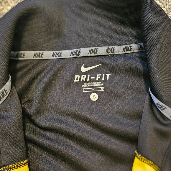 Nike Jacket Mens Small Black Yellow Full Zip Heavyweight Live Strong - Picture 3 of 5